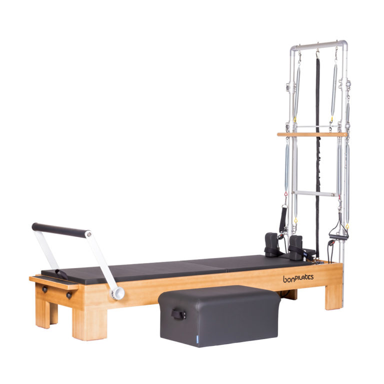 Reformer Madera Monitor Con Torre - Bonpilates