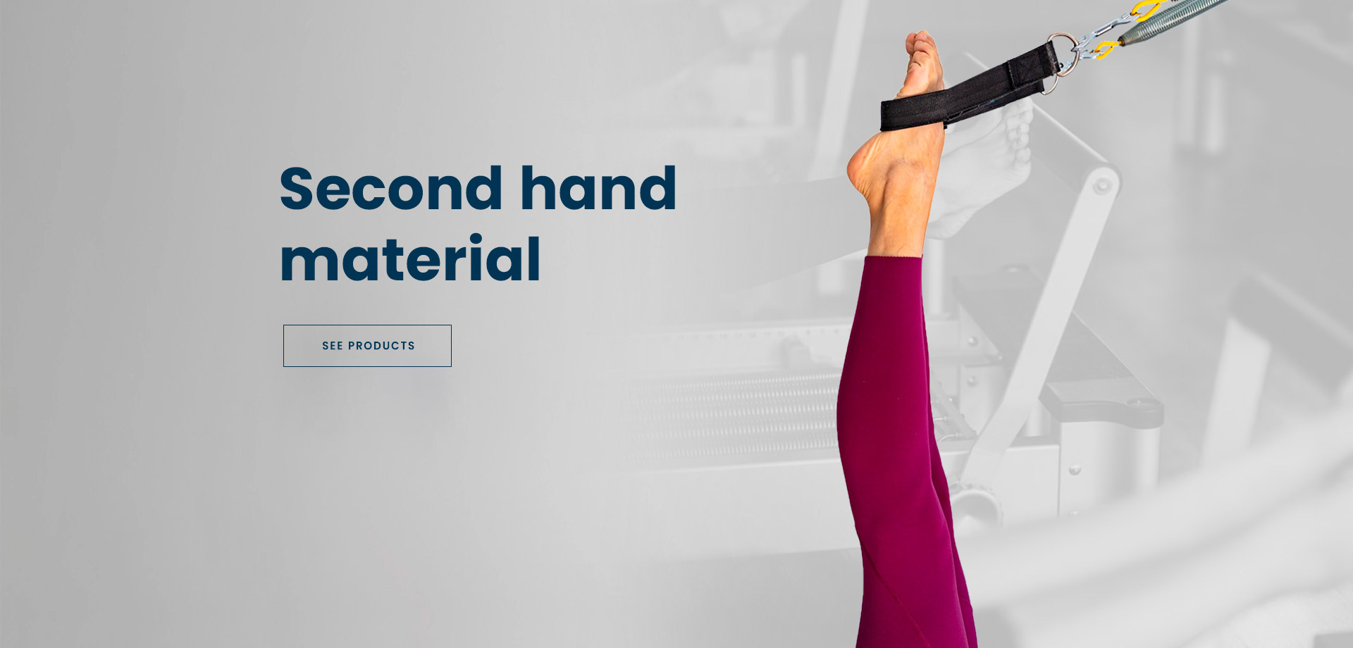 banner material de ocasion eng - Pilates machines: reformer, accessories and material