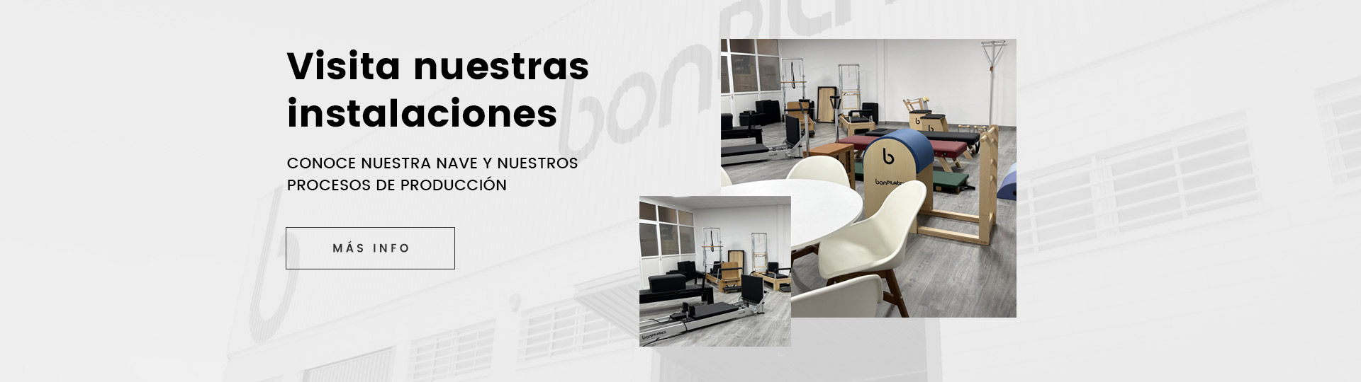 banner slider visita showroom 1920x540 1 - Máquinas Pilates: reformer, accesorios y material